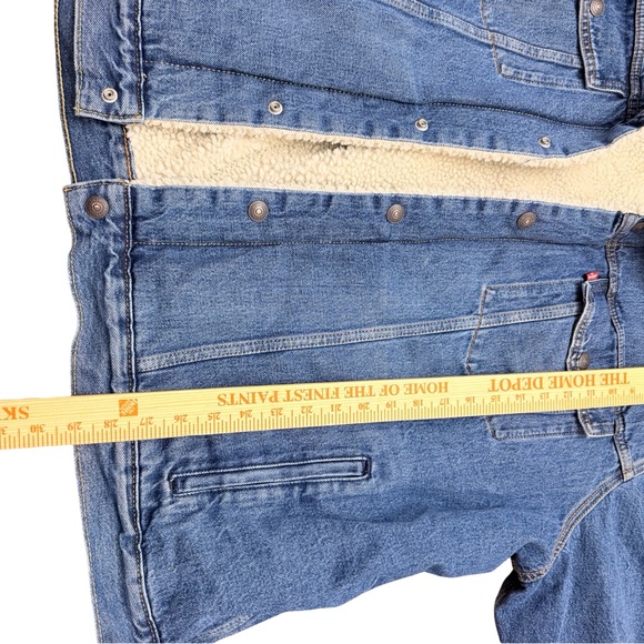 Levi's 3XL  Blue Denim Jacket with Sherpa Collar - Picture 9 of 11